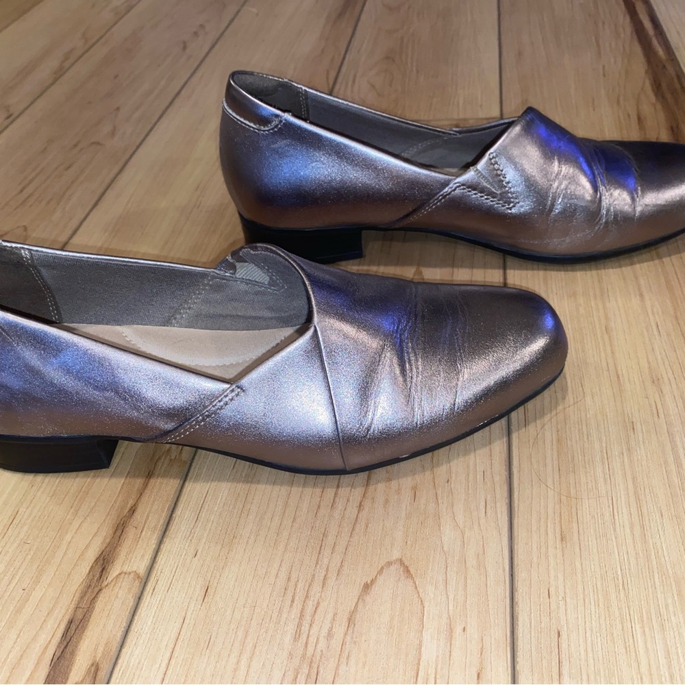 Metallic Slip-On Loafers